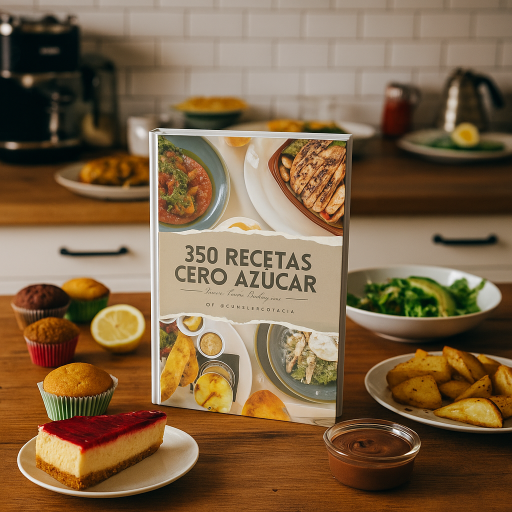 350 RECETAS CERO AZÚCAR + 5 BONUS 🎁
